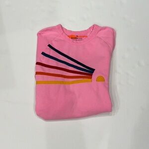 Aviator Nation Pink and Red Graphic Sweatshirt